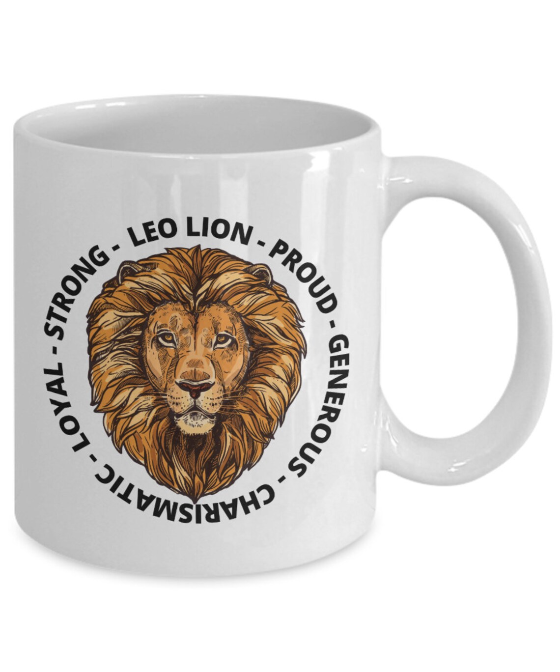Leo mug Leo lion traits coffee mug Gift for Leo men Leo Etsy