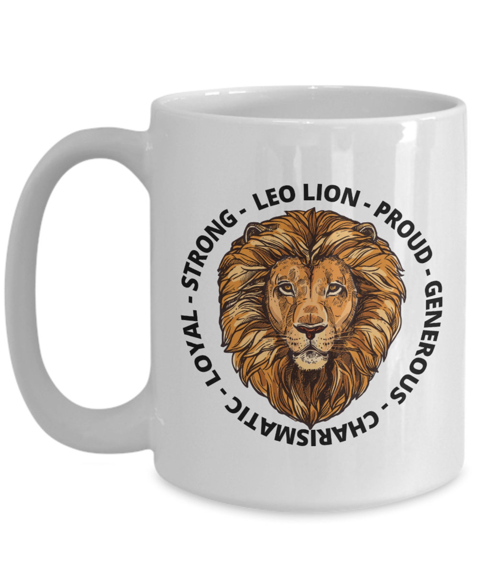 Leo mug Leo lion traits coffee mug Gift for Leo men Leo Etsy