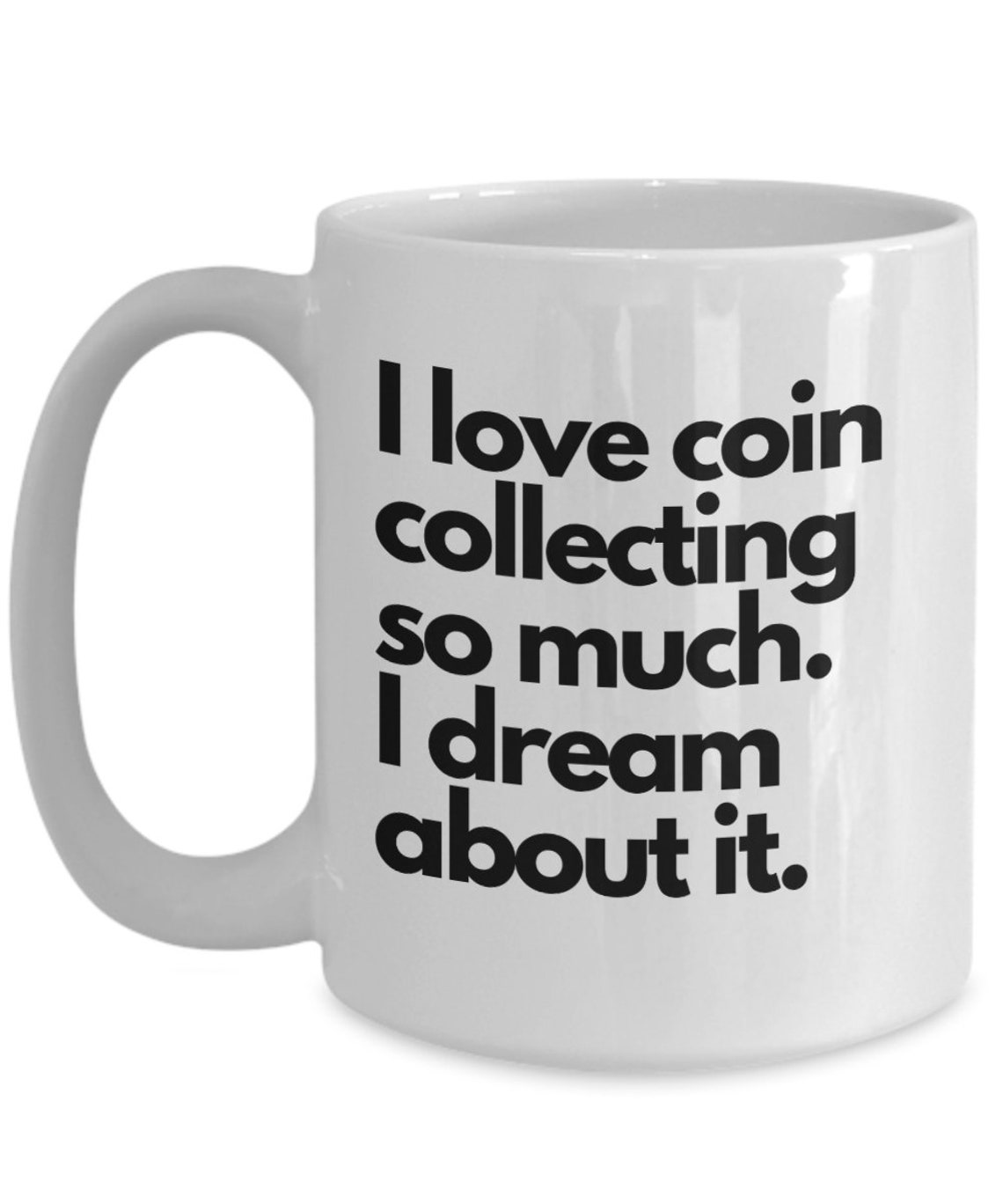Coin collector gift coin collector mug coin collecting Etsy
