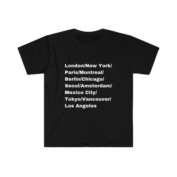 T shirt paris london new york hot sale