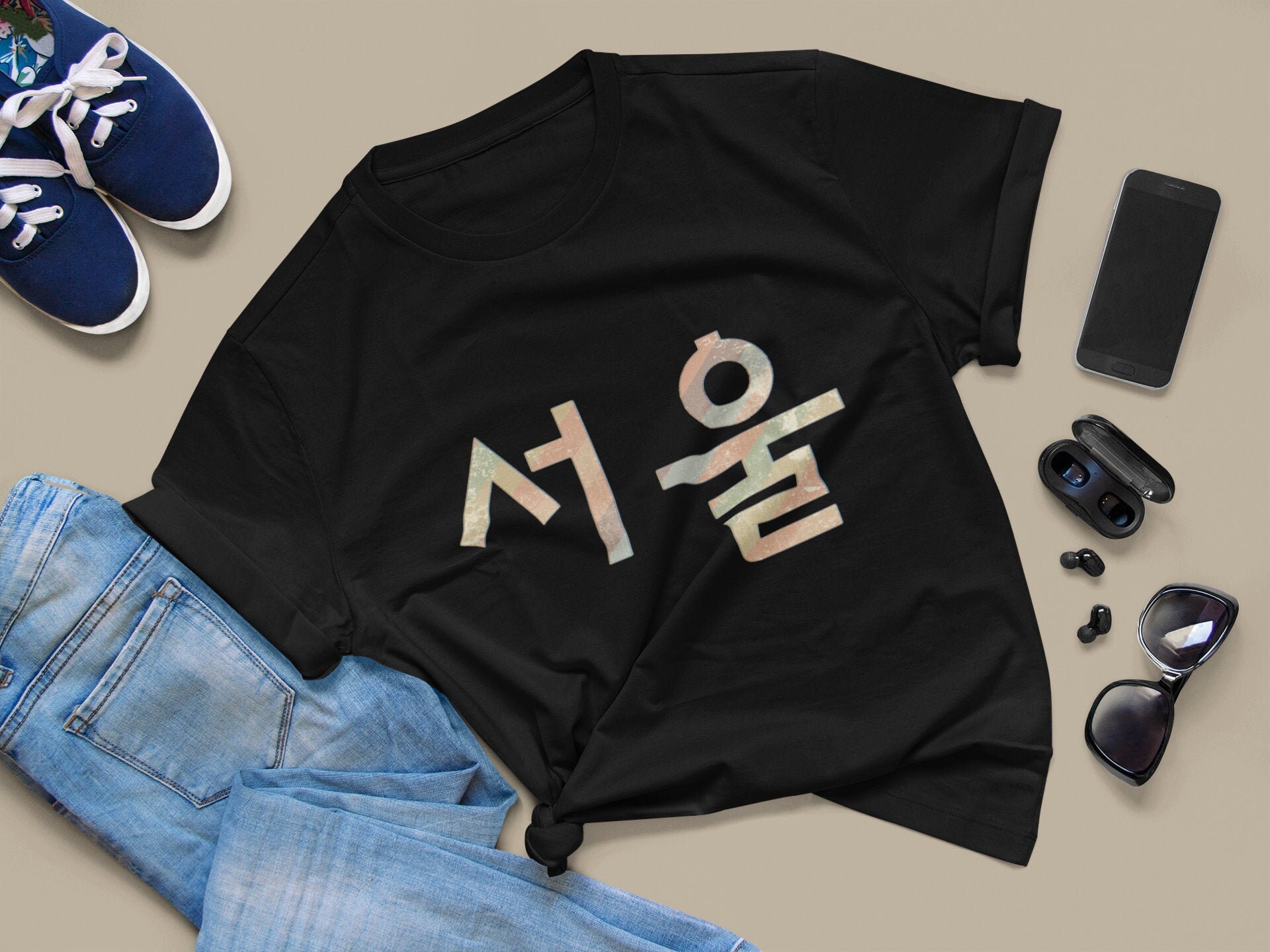 Seoul Graphic Unisex TShirt Seoul Korean Letter T Shirt Etsy