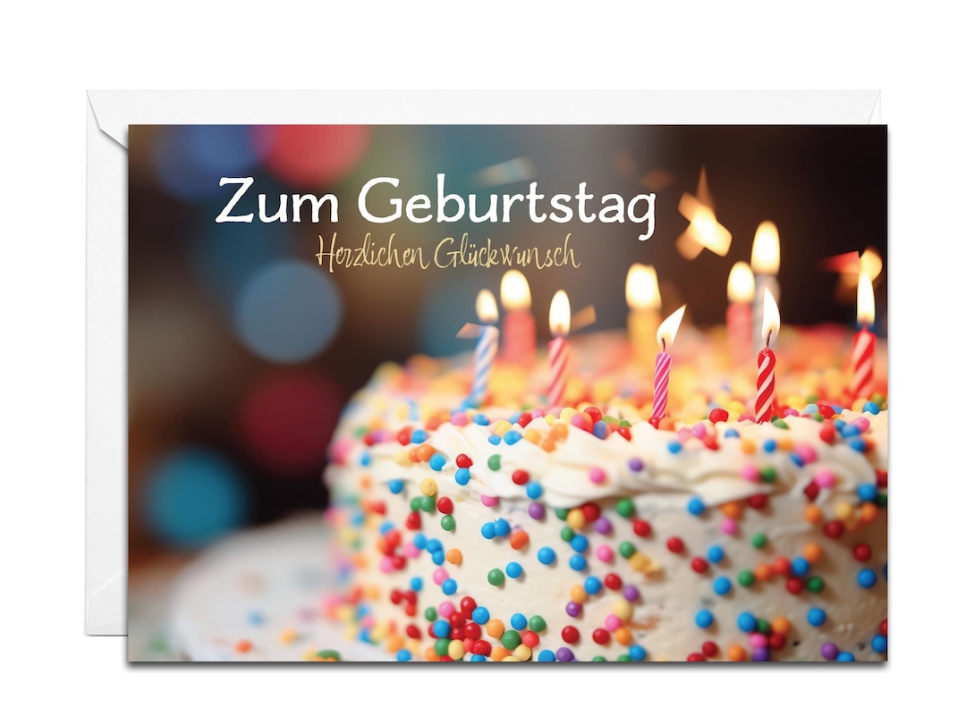 Compleanno Di Geburtstag Di Zum Di Alles Gute Buon in Tedesco