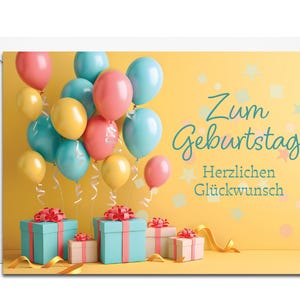 Zum Geburtstag Glückwunschkarte – Zum Geburtstag Herzlichen Glückwunsch!