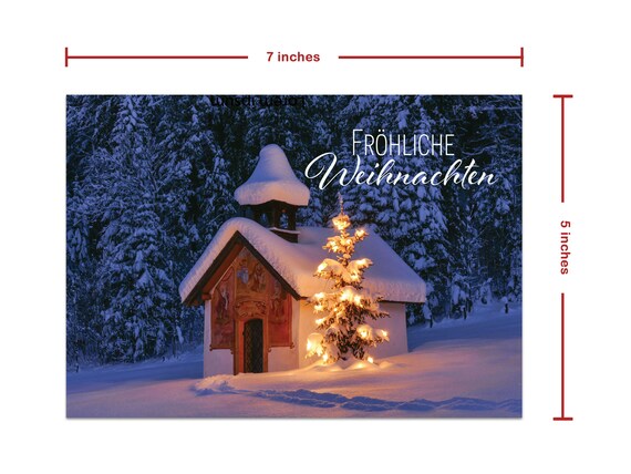 Wee Blue Coo Weihnachtskarte Für Die Schwester – Wald & Schnee Motiv, Personalisierbar