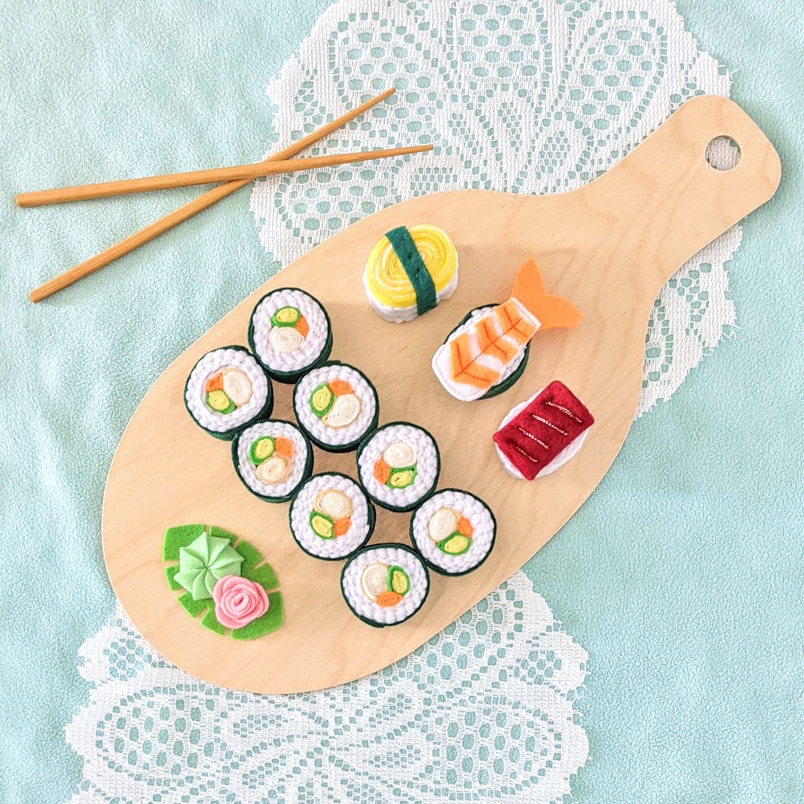 Sushi Felt Food Felt Sushi Felt Nigiri Pretend Play Food Etsy Australia