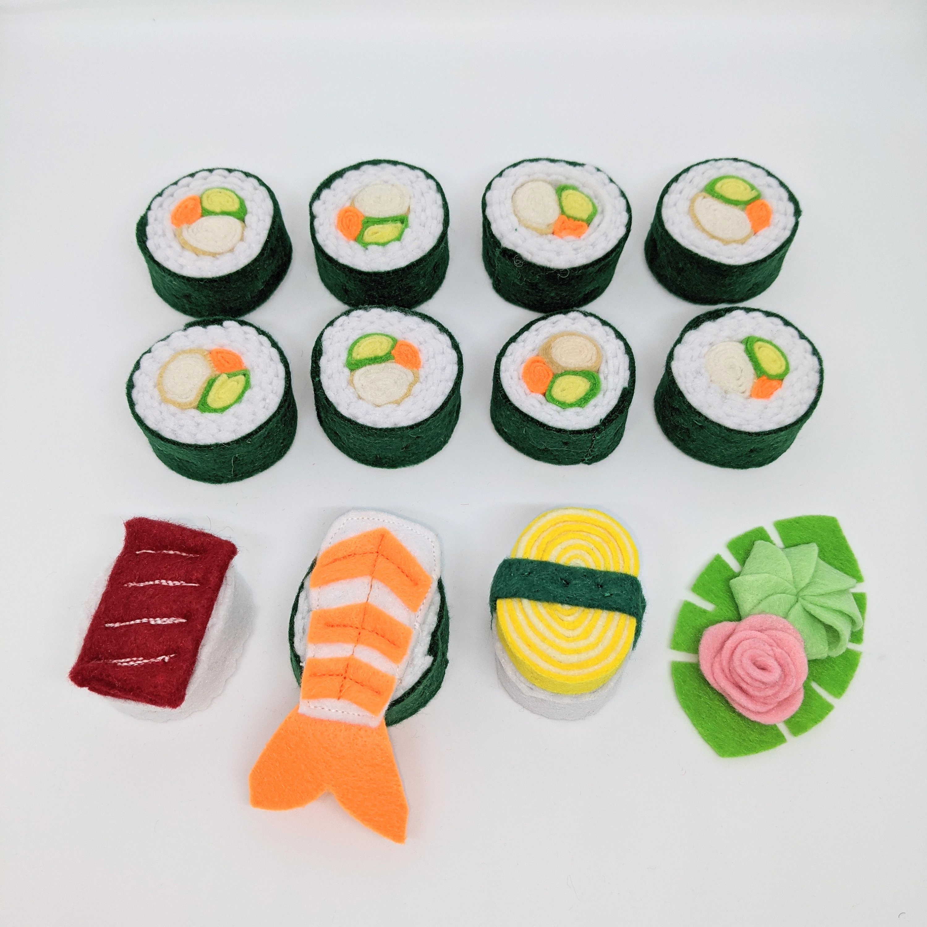 Sushi Felt Food Felt Sushi Felt Nigiri Pretend Play Food Etsy Australia