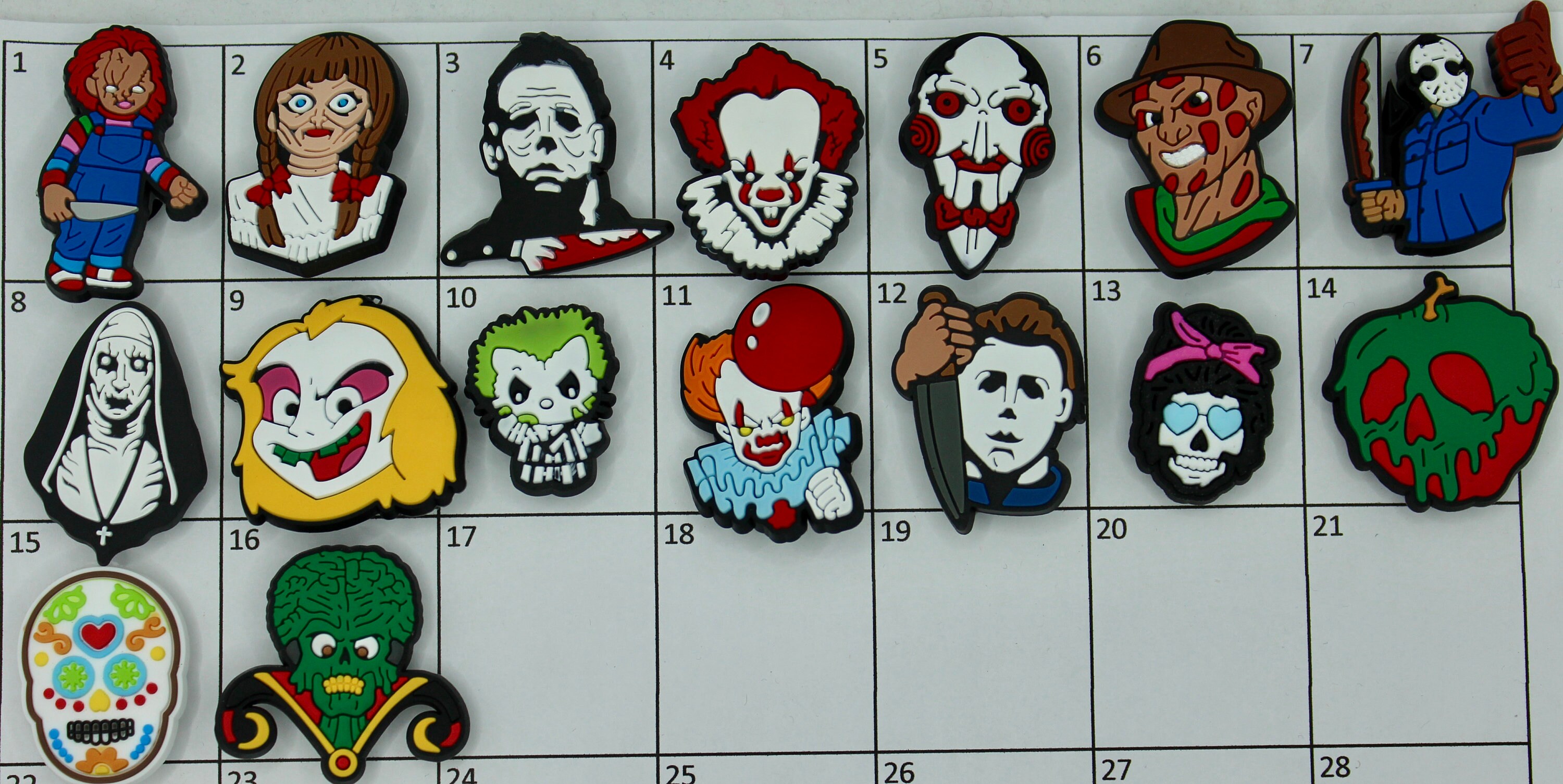 Horror shoe charms. Clown charms. Doll charm. For Horror Lover. Perfe…