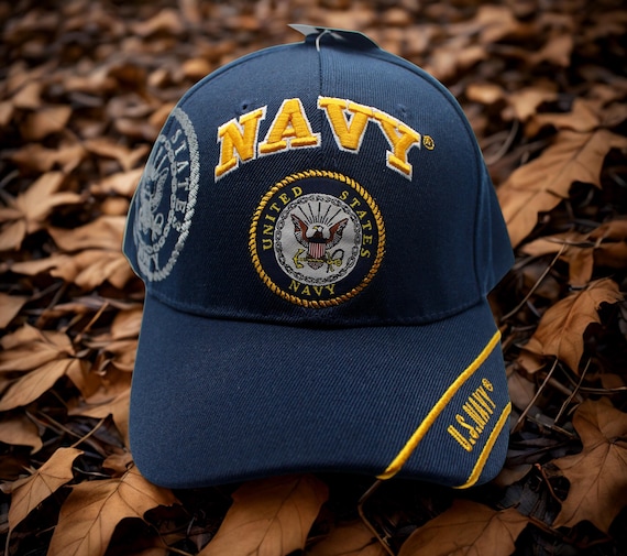 Navy USN Logo Baseball Blue Navy Veteran Military