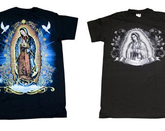 Our Lady of Guadalupe Shirt. Virgen de Guadalupe T-Shirt.  Mexican Graphic Tee. Virgin Mary Tee. Guadalupana Shirt. Camisa de la Virgencita