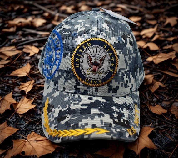 Trendy Zone 21 Gorra Seabees De La Marina De Los Estados Unidos (USN) | Diseño De Sombrero Unisex | 100% Algodón | Gorras Con Licencia Oficial | Ideal Para Entusiastas De