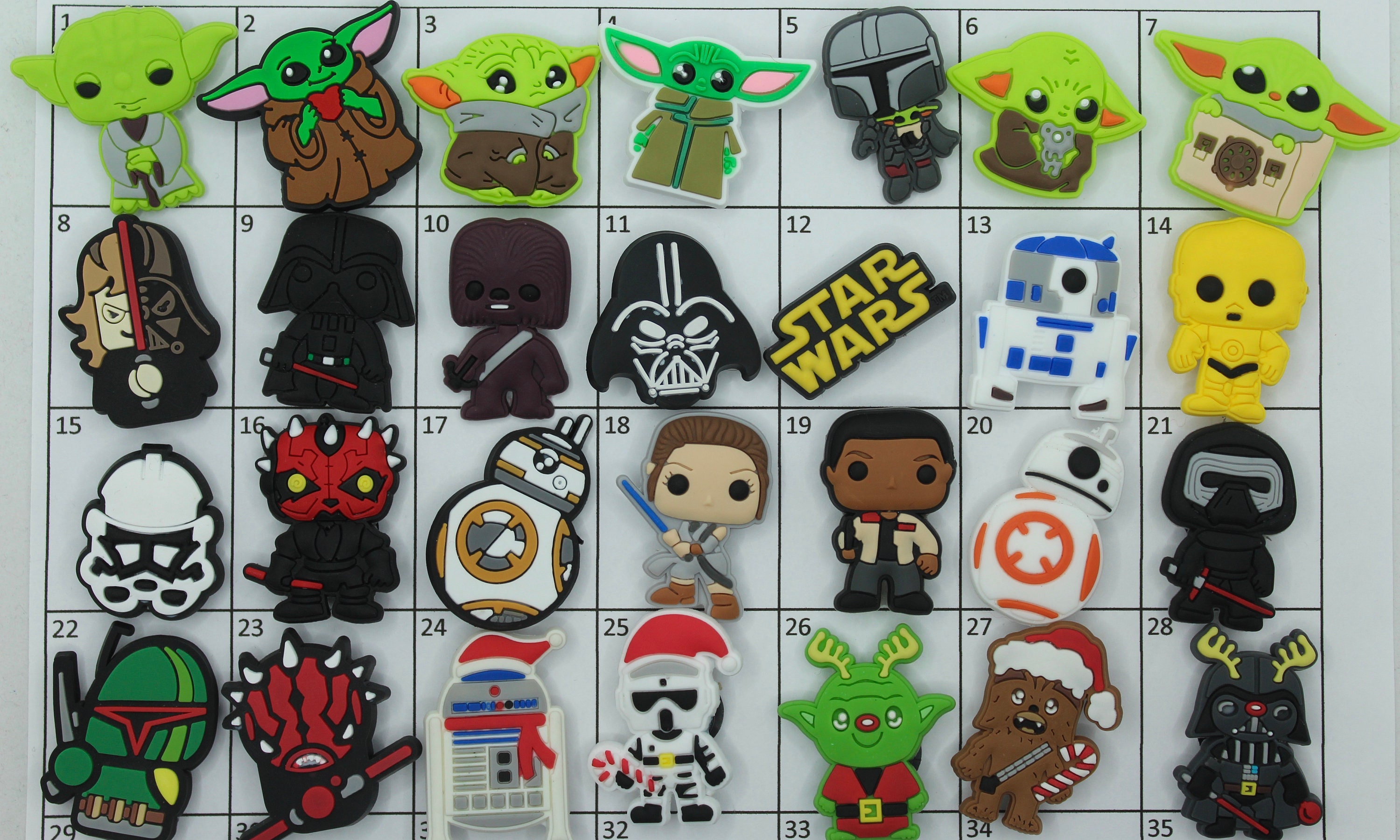 Star Wars shoe charms. The Child shoe charms. Space War charms.  Kid …