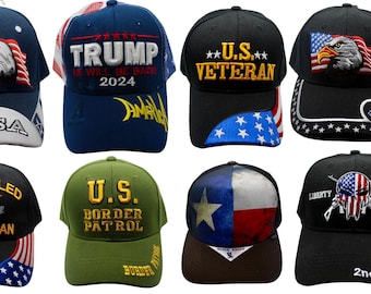 Patriotic Trucker Hat. USA Hat. Patriotic Baseball Cap. 2nd Amendment Hat. Trump Hat. American Eagle Hat. US Border Patrol Hat. MAGA Cap