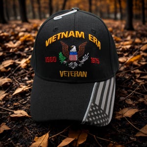 Vietnam Era Veteran Hat. Embroidered Vietnam Veteran Military Cap. Vietnam War Vet Honor Cap. Veteran Gift for Men. Military Baseball Hat