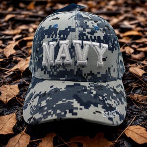 U.S Navy Hat. USN Baseball Cap. Navy Veteran Military Hat. Veteran Gift. US Navy Cap. Navy Camo Hat. Navy Trucker Hat. USN Hat. Retired Navy