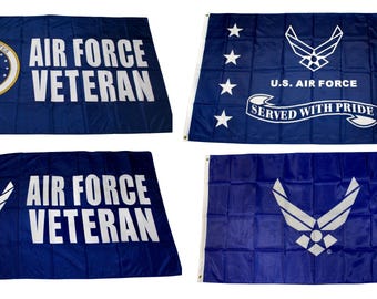 Bandera Americana 3′ X 5′ De Poliéster | Fuerzas Aéreas Del Ejército De Los Estados Unidos (US Air Force)