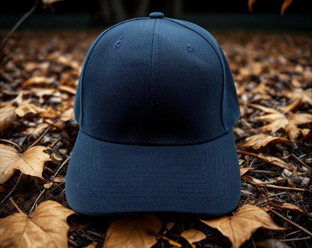Plain Blue Baseball Hat. Blue Hat. Minimalist Cap. Classic Solid Blue ...
