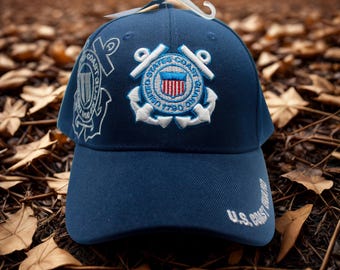 U.S Coast Guard Hat. USCG 1790 Blue Hat. Veteran Cap. Coast Guard