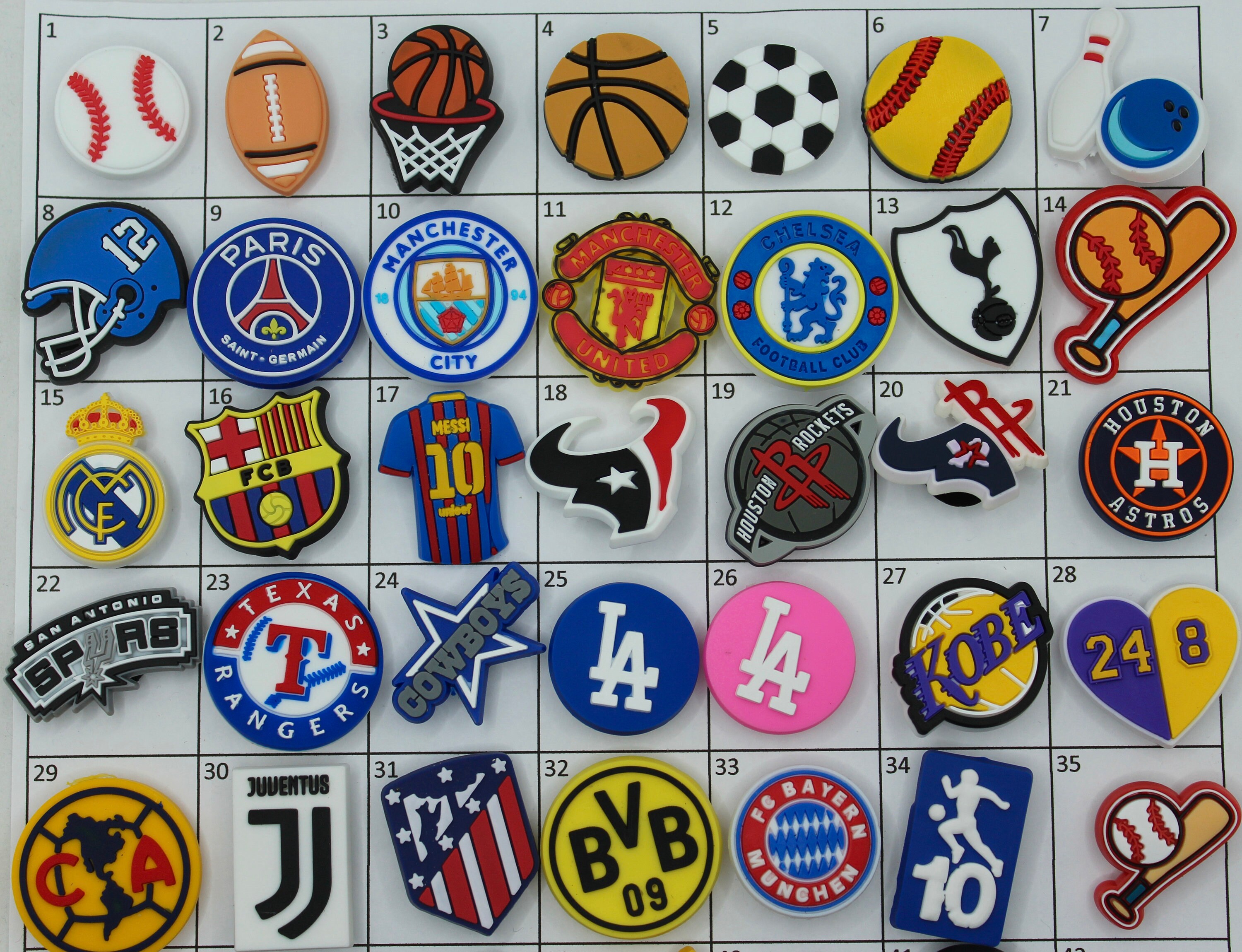 Sports shoe charms. Cute Football charms. Soccer charm. For sports Lo…