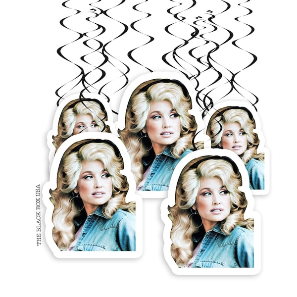 Dolly Parton Color Birthday Party Hanging Swirls Decorations I Dolly Parton Birthday I Birthday Party I Party Supplies