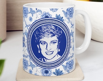 Keramik-Kaffeetasse Mit Untersetzer – Lady Diana Princess Of Wales Geschenkset, 325 Ml, Spülmaschinengeeignet