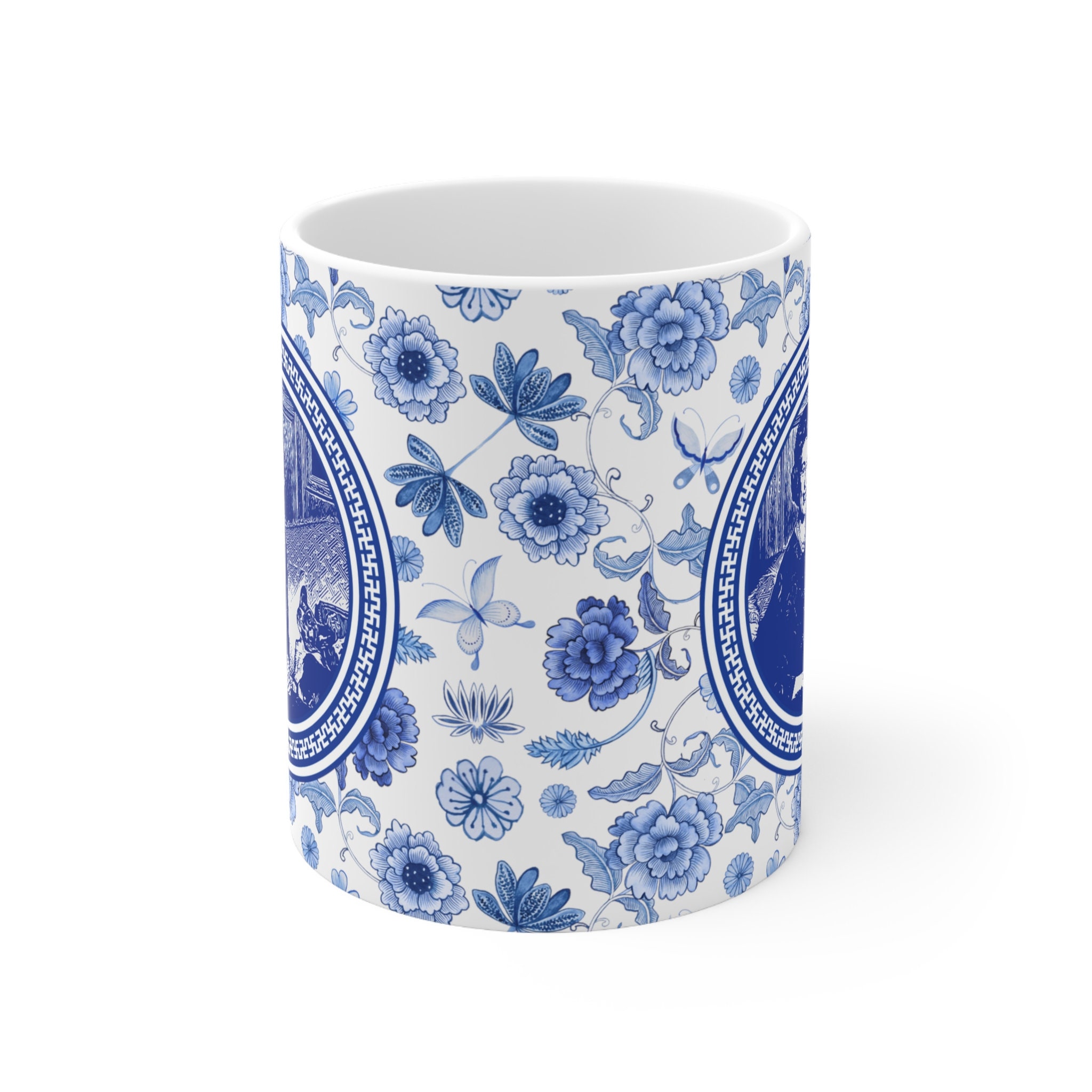 Discover Reine Elizabeth Avec Corgi Mug Céramique