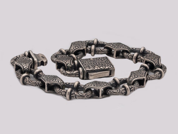 Silver Mens Bracelet, Foxtail Link Bracelet, Silver Bracelets, Man Bracelets,  Mens Woman's Bracelet, Quality Handmade Silver-kimnkim - Etsy Denmark