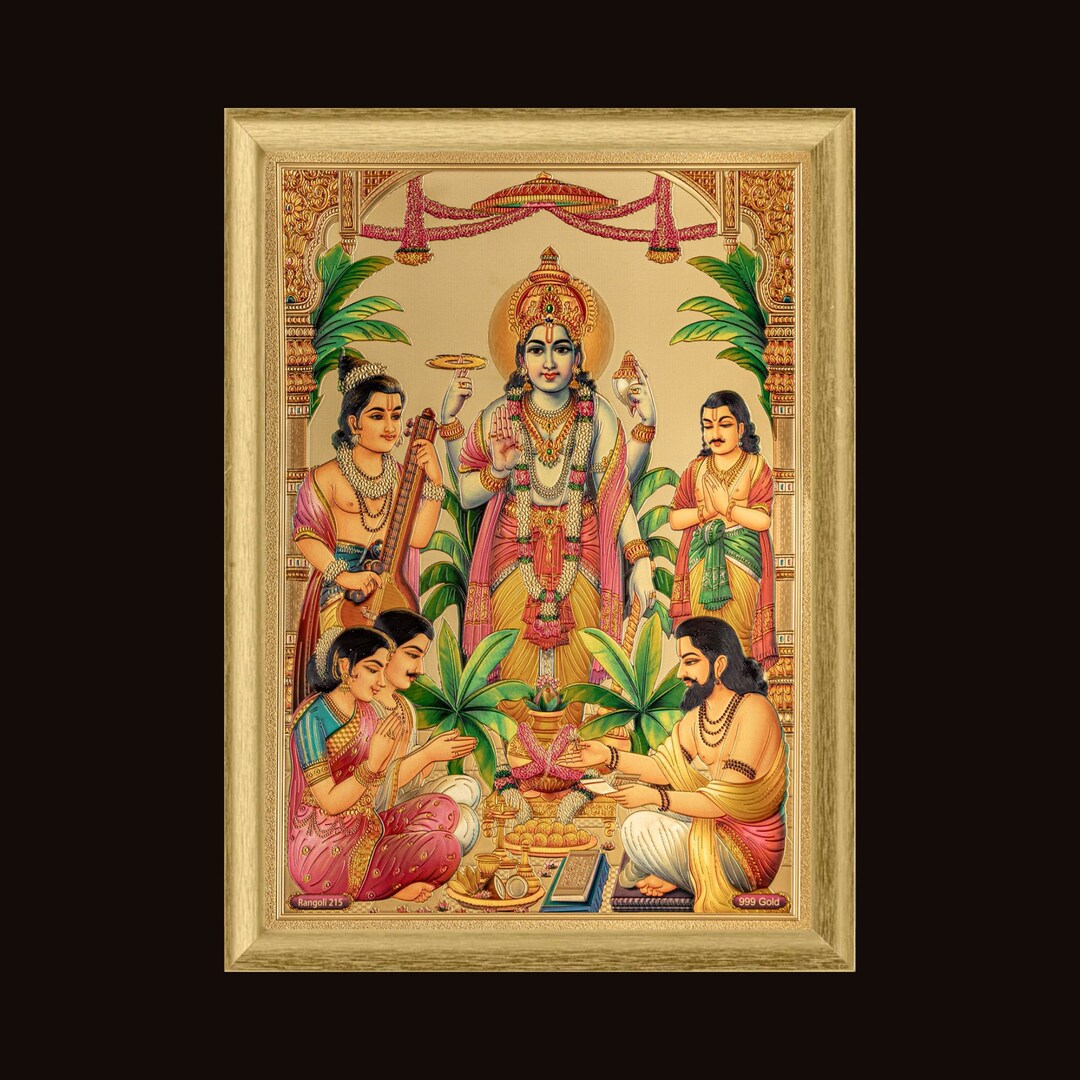 Vishnu, Print - Framed in a Golden Frame or Unframed - Etsy