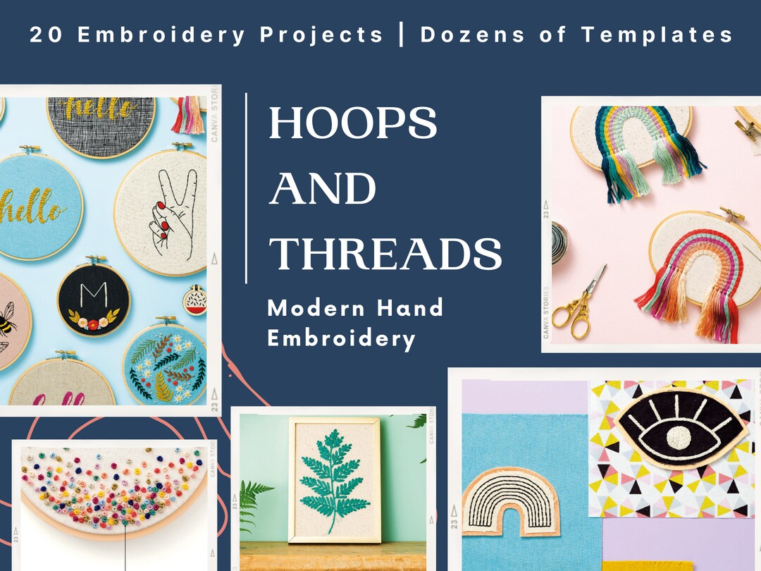 Hoops and Threads - Embroidery Projects and Templates Ebook | Instant ...