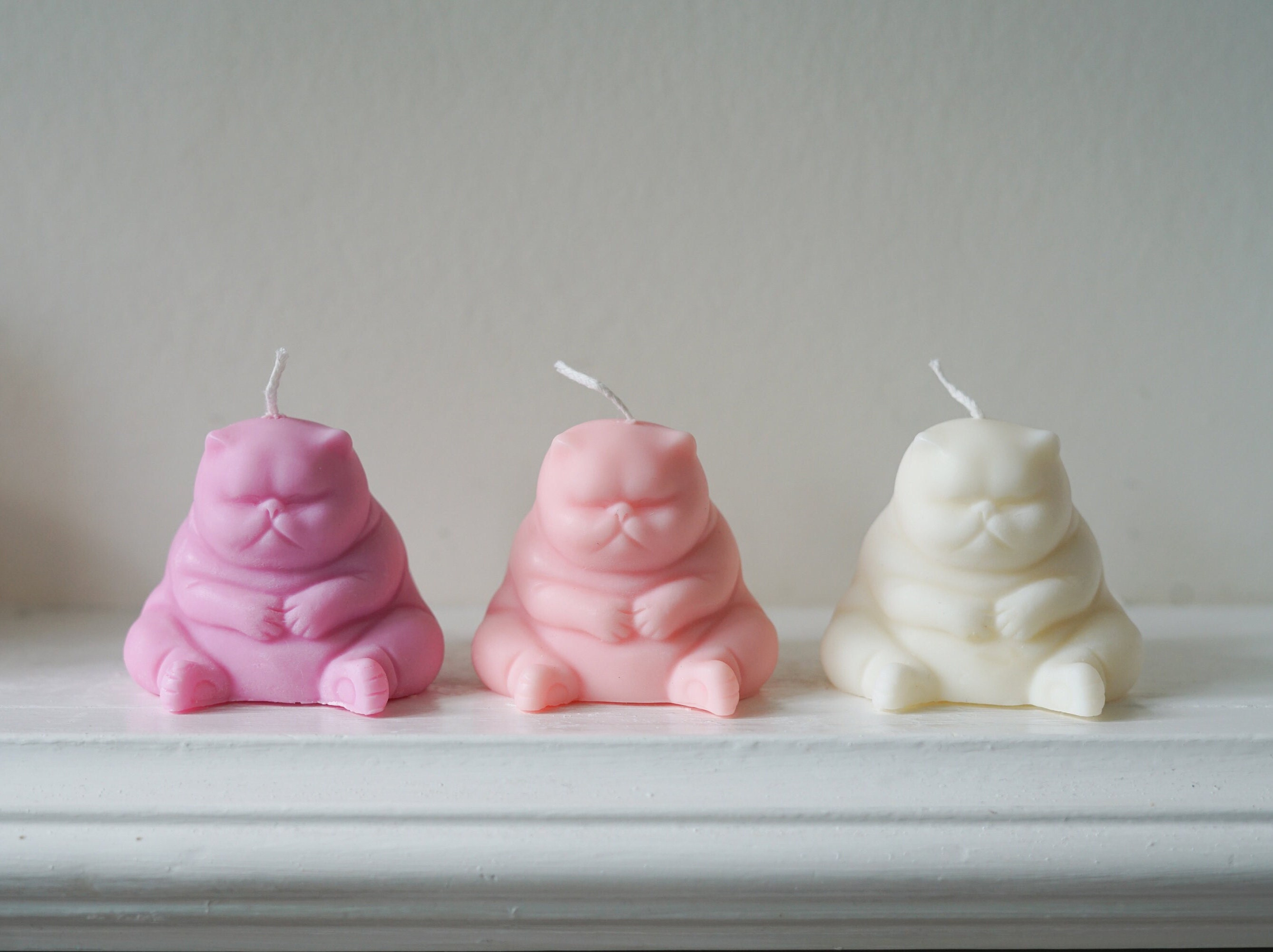 Chubby Cat Candle Gifts for Cat Lovers Birthday Gift L Unique Gifts L