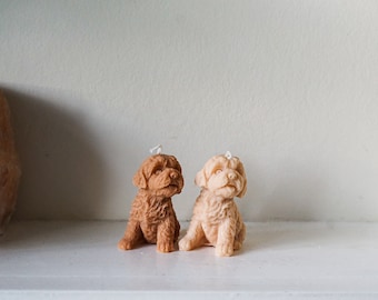 Scented Dog Candles Set: Cockapoo & Poodle Gifts