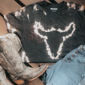 Bullskull | Western TShirt| BLACK