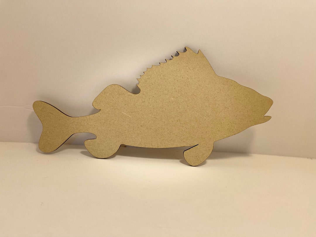 Wood Fish Cutout Bass Cutout Wood Fish Shape - Etsy