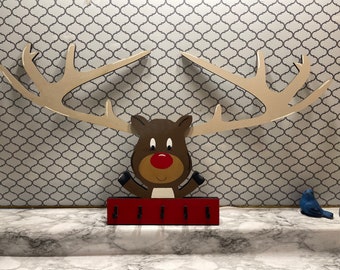 Archivo digital Soporte para calcetín navideño Descarga instantánea Decoración navideña de reno