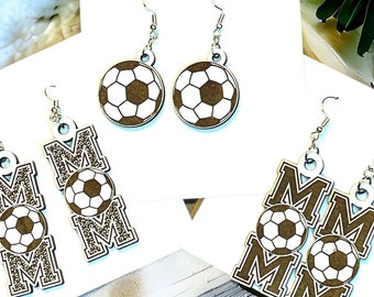 Sports earrings Soccer earrings Laser Cut file Digital Print Earring