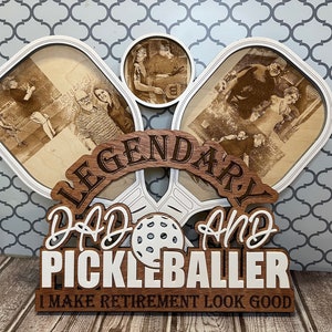 Pickle baller Papà segno tagliato al laser Festa del papà Regalo di pensionamento
