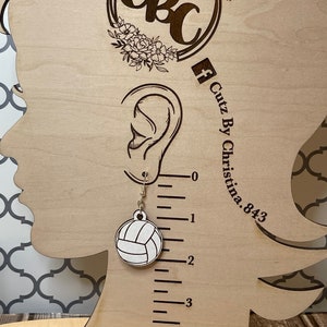Earring Head Display Stand Laser cut earring display