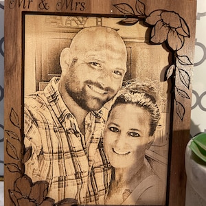 Photo frame cut file digital file photo frame wood frame laser cut