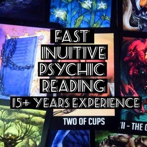 Intuitive Tarot / Psychic Readings | Experienced Spiritualist | Fast Return