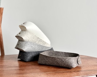 Natural Wool Felt Tray