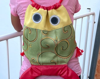 Fisch Rucksack Turnbeutel für Kinder Festival Erwachsene - Einschulung Geschenk