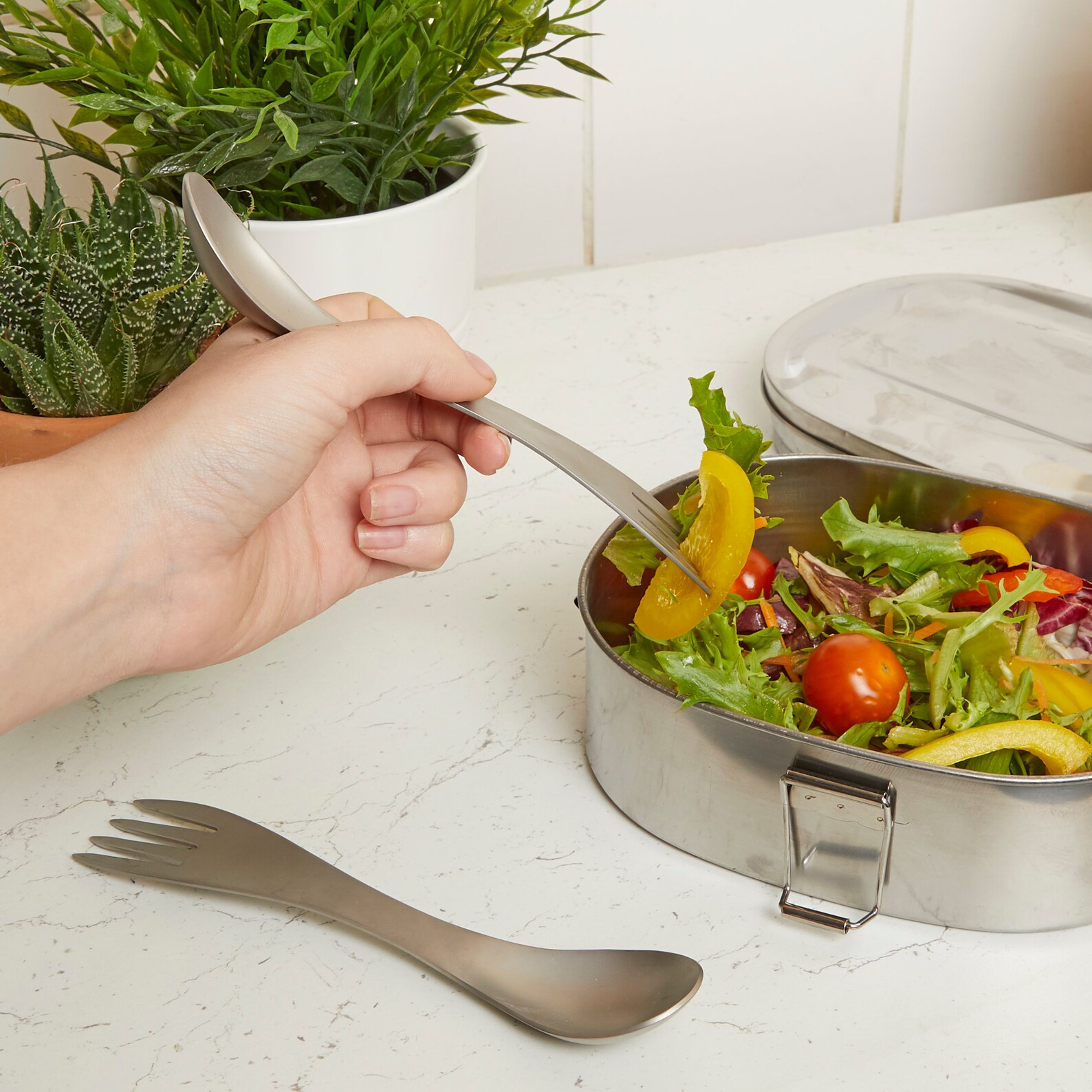 Stainless Steel Sporks for Camping Outdoors Etsy