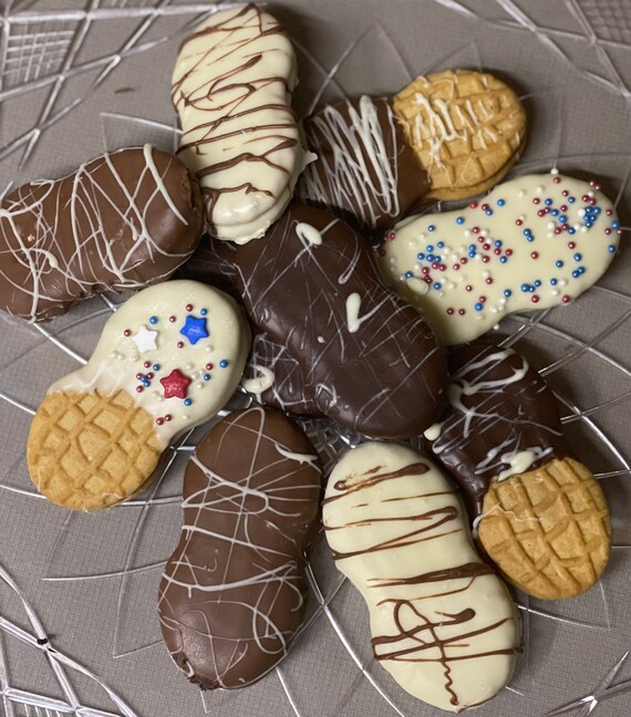 Chocolate Covered Nutter Butter Cookies Etsy