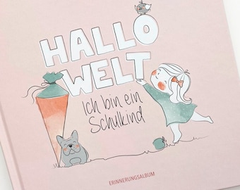 Einschulungsbuch, Erinnerungsalbum, Einschulung, Schulkind, Erster Schultag, Schule, Feier, Geschenk