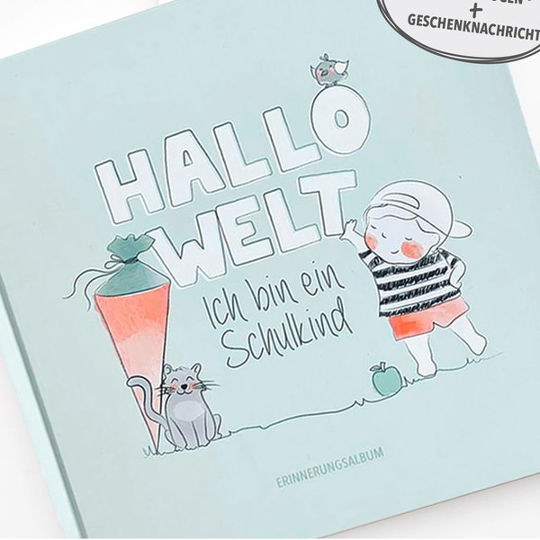 Einschulungsbuch, Erinnerungsalbum, Einschulung, Schulkind, Erster Schultag, Schule, Feier, Geschenk