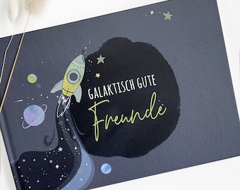 Galactically good friends I Anthracite I Friend book I Memory album I Gift I School