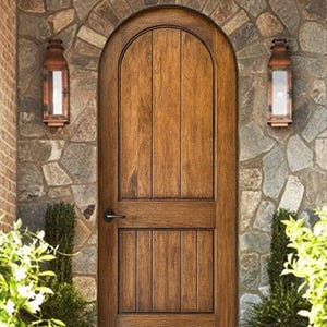 Solid Wood Arched Doors, Rustic Custom Arch Top Door, Handcrafted Door for Home &Office, Vintage Entry and Interior Arched Door,Pantry Doors