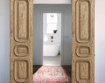 Handcrafted Rustic Wooden Solid Door: Custom Antique Barn Style, Custom Size Doors