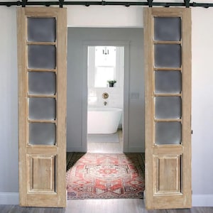 Handcrafted Antique Barn Doors, Custom-Sized Interior-Exterior Doors, Rustic French Double & Single Doors, Solid Wood European Doors