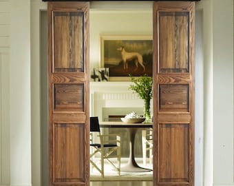 Rustic Wooden Door, Antique Barn Door, Rustic Farmhouse Doors, Sliding Interior - Exterior Door, Handmade Solid Wood Door, Rustic Wood Decor