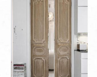 Rustic Solid Wood Door | Handcrafted Entry Door | Antique Style Interior | Custom Size Vintage